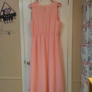 Lauren Conrad Peach Fully Lined Maxi Dress